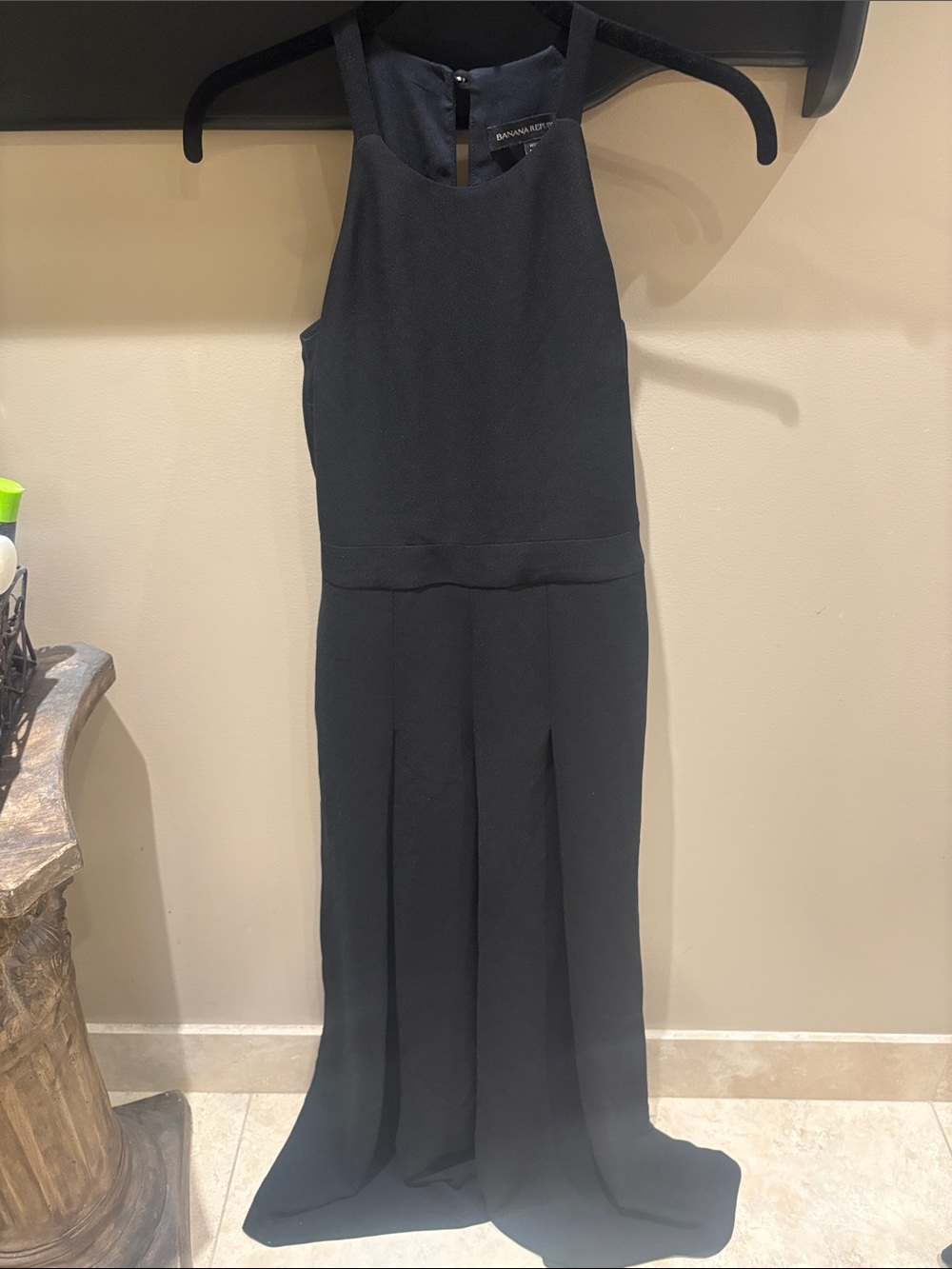 Banana Republic Black Halter Romper